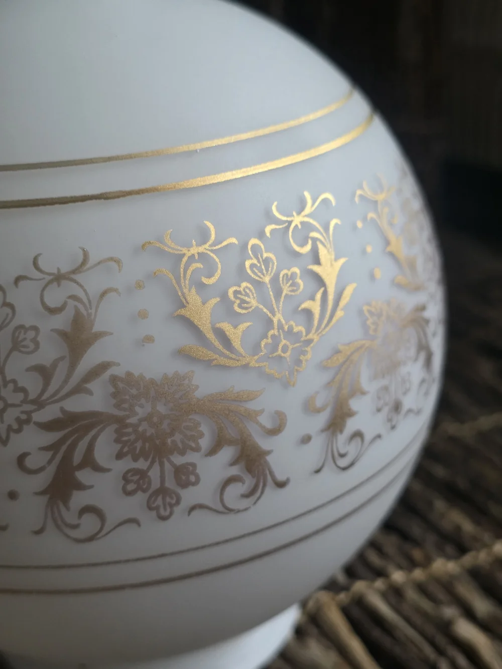 Vintage 1920s globe Light Shade Ceiling 6